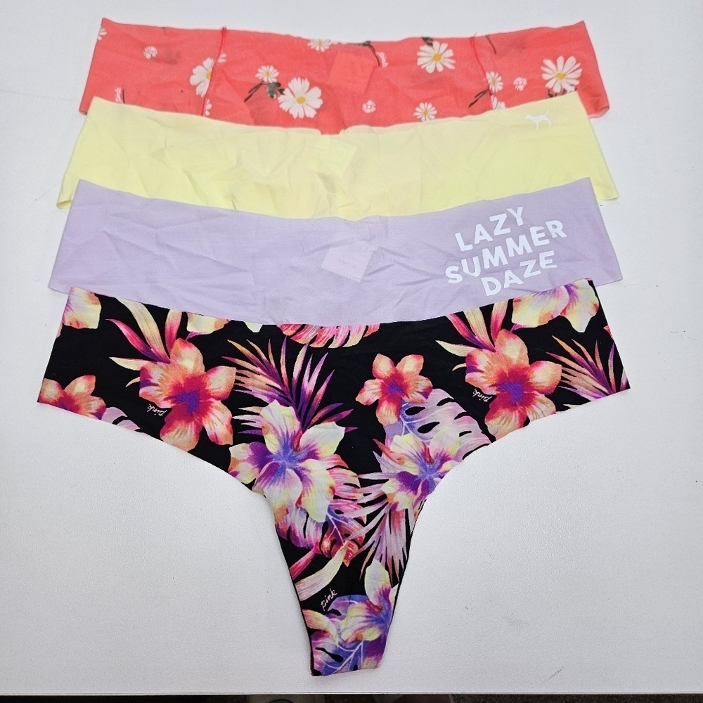 Victorias Secret Thongs No Show Pack Of 4 By Pink